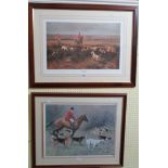 Graham Isom: a framed signed limited edition large format coloured hunting print entitled 'A find in