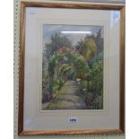 Mildred A. Bennett: watercolour summer g Mildred A. Bennett: a gilt framed watercolour entitled '