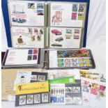 Two albums containing a collection of sleeve mounted FDCs form the 1980's and 1990's, also mint GB