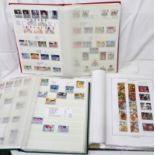 Two stock books containing a collection of 1970's onwards mint and used GB commemorative stamps with