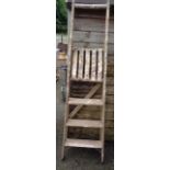 A vintage wooden Slingsby step ladder - for decorative use only