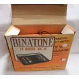 A 1970's Binatone TV Master Mark IV game in original box with instructions and old guarantee