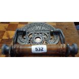 A modern reproduction Great Western Railway cast iron toilet roll holder