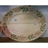 A large Susie Cooper meat platter in the Everlasting Life pattern - sold with two Susie Cooper