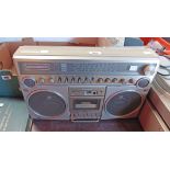 A vintage Panasonic RX 5500LE 'ghetto blaster' portable cassette radio