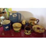 A small selection of Torquay pottery including Watcombe, New Devon, etc.