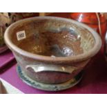 A Paul Whalley Studio pottery bowl and plate