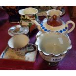 A small quantity of Torquay and other pottery including Watcombe, Bovey, Aller Vale, etc.