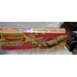 A vintage Matchbox Superfast Track 400 in its original box