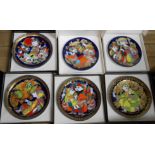 Six Rosenthal studio line Bjorn Wiinblad collectors' plates in their original boxes