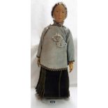 An early to mid 20th Century female 'Door of Hope' Shanghai Mission doll with carved head and