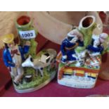 Two modern reproduction Staffordshire figures