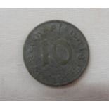 A 1943 10 Pfennig coin