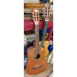 A vintage Concert Grande Spanish guitar - sold with a similar Korean Conchita guitar