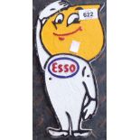 A modern painted cast iron Esso Man sign