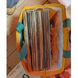 Three bags containing a large quantity of LP records including Al Bowlly, Billy Connolly, Bob Dylan,