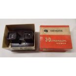 An old Bakelite Viewmaster Model E with small quantity of slides in original box