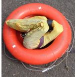 A pair of 24" Perry Buoy lifebelts - sold with a life jacket