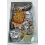 A box containing a quantity of silver and cupro-nickel British and other coinage including