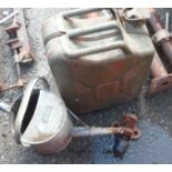 A watering can and a jerry can - sold with an old towbar