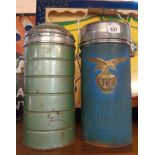 A vintage Eagle Brand vacuum food flask - sold with another similar