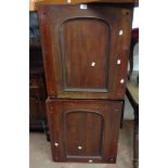A 2.3m Victorian mahogany break front, twin pedestal sideboard - for re-assembly