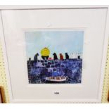 Gerry Plumb: a framed coloured print entitled 'Concentrated Minds'