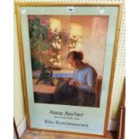 Anna Ancher: a gilt framed exhibition print for the Ribe Kunstmuseum Jul-Sept 1999