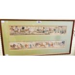 Henry Alken: two hand coloured antique engravings - circa 1880 - one with written captions