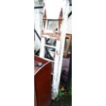 A white painted wooden stepladder - for decorative use only