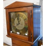 A longcase clock, the antique 30cm square brass dial marked for W. Atkinson, Sheffield, with eight