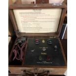 A vintage Waltric Minor earth loop impedence tester in original wooden case