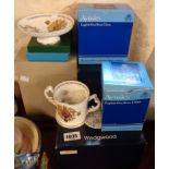 A small quantity of ceramic items including boxed Wedgwood mug made to commemorate the marriage of