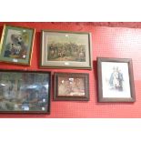 A selection of framed decorative prints - various subjects