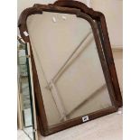 Two Victorian mahogany framed mirrors - both from dressing tables