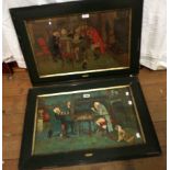 Cecil Aldin: a pair of ebonised framed early 20th Century large format coloured prints, one entitled