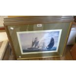 Michael Whitehand: a set of four framed coloured maritime prints, all titled
