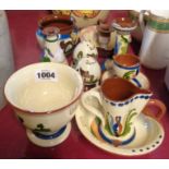 A quantity of Torquay mottoware including Aller Vale, Watcombe, etc.