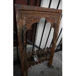 A 19th Century cast iron Gothic Revival fireplace insert
