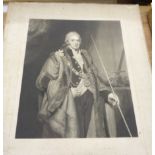 An unframed 18th Century portrait mezzotint of the Right Honourable Thomas McKenny, Lord Mayor of
