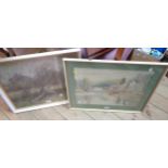 Sarah C. Constable: a vintage framed pastel drawing entitled 'Early Spring' - bearing Pastel Society