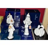 FIVE BOXED ROYAL DOULTON FIGURES, comprising three exclusively for Collectors Club Harmony HN4096,