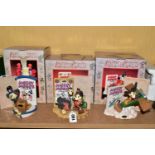 THREE BOXED ENESCO THE BEST OF MICKEY COLLECTION LIMITED EDITION RESIN FIGURES, comprising Gallopin'