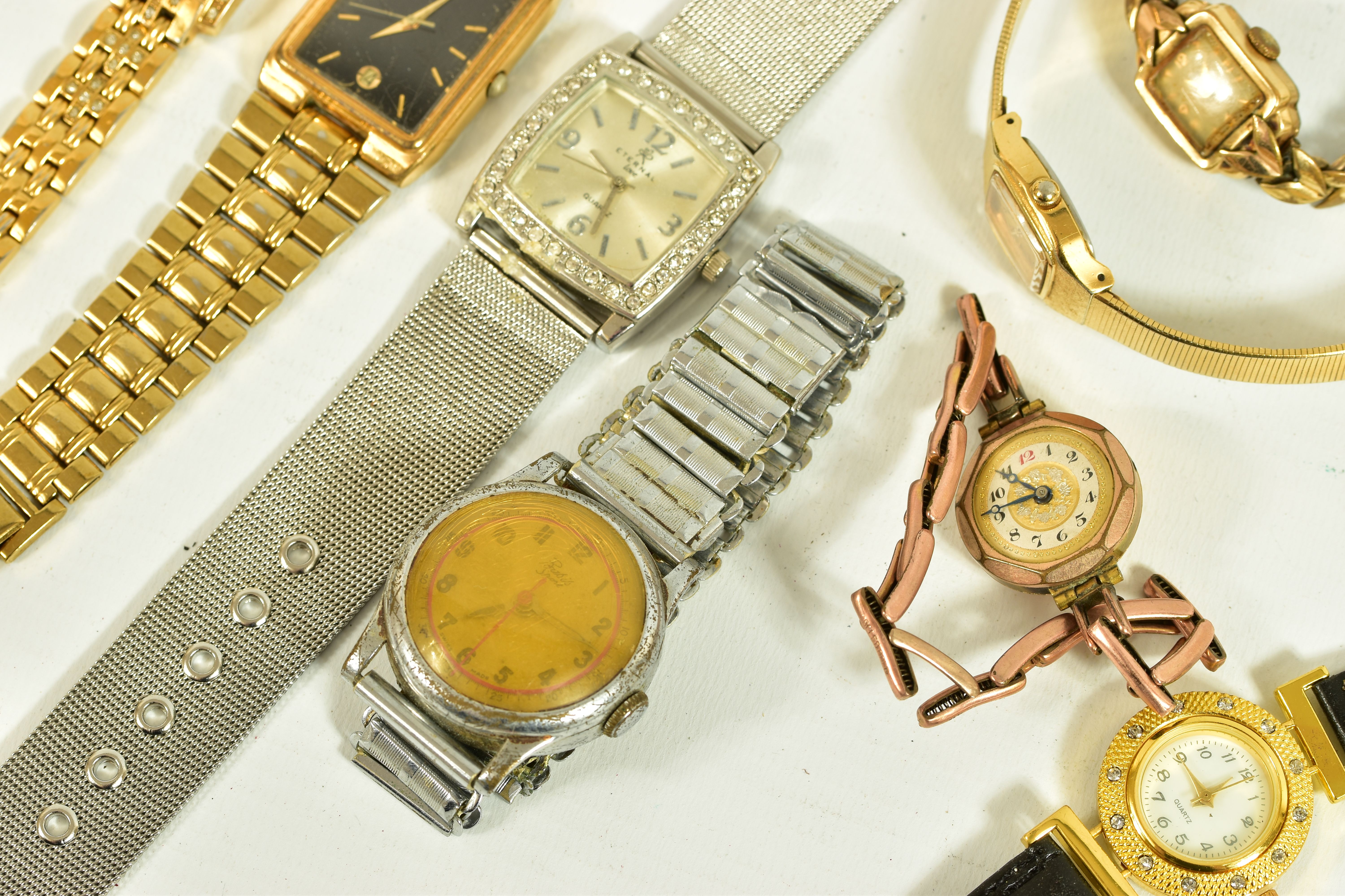 A SELECTION OF LADYS AND GENTLEMENS FASHION WRISTWATCHES, nine watches in total, to include a lady's - Image 3 of 6