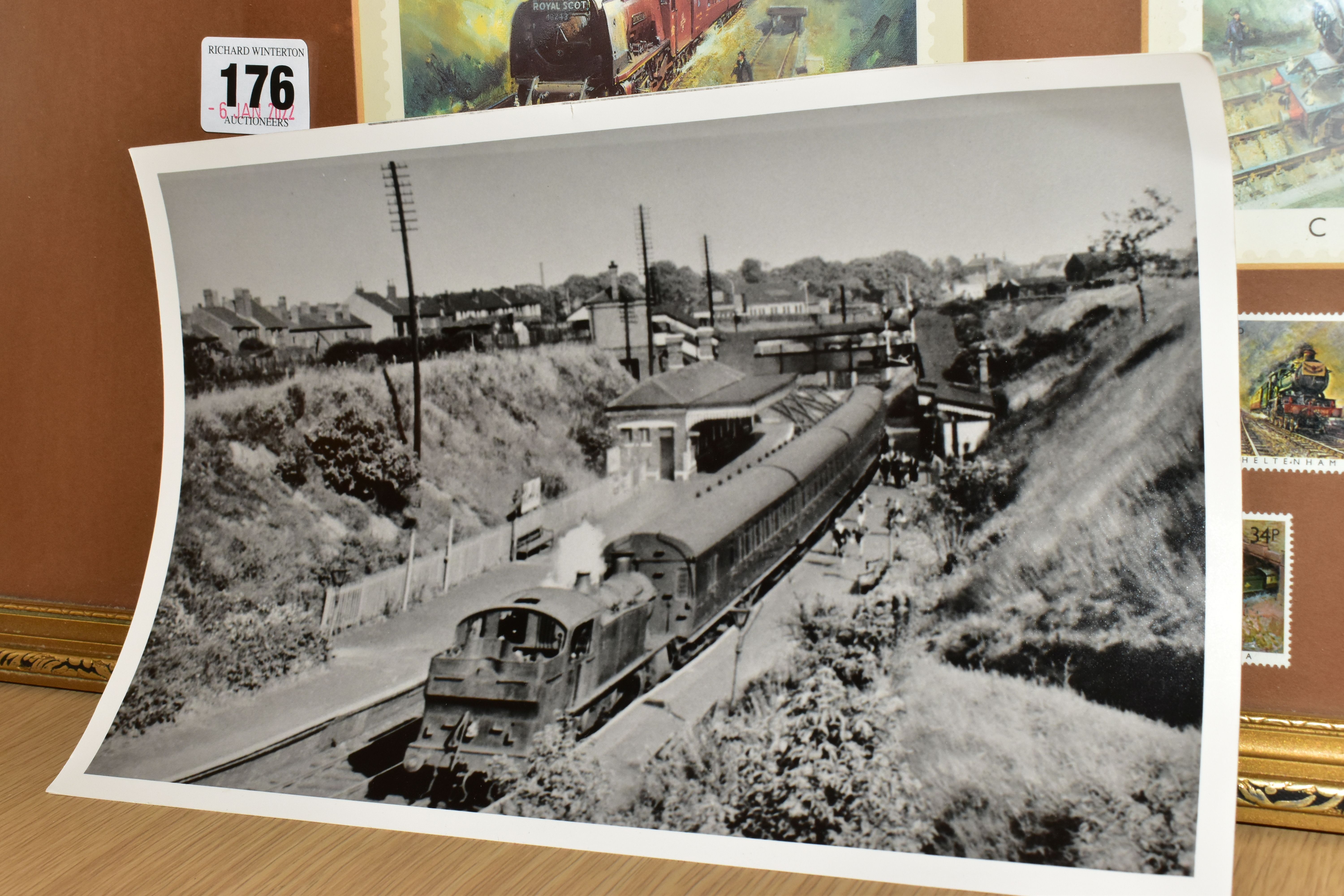 A QUANTITY OF COLOUR POSTCARD SIZE RAILWAY PHOTOGRAPHS, majority are 1980's and 1990's views of - Image 3 of 12