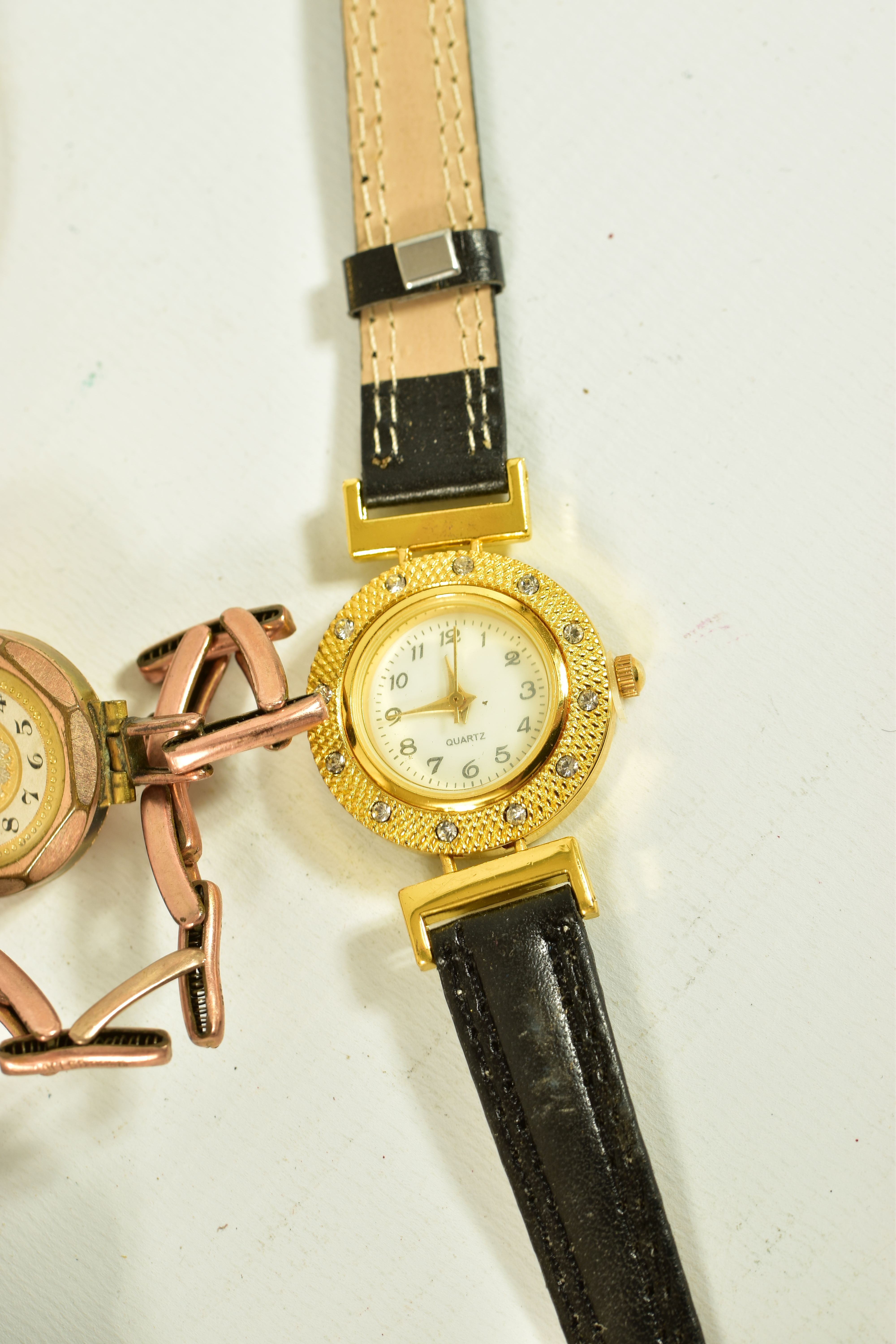 A SELECTION OF LADYS AND GENTLEMENS FASHION WRISTWATCHES, nine watches in total, to include a lady's - Image 6 of 6