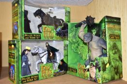 THREE BOXED TOY BIZ THE LORD OF THE RINGS THE FELLOWSHIP OF THE RING FIGURE SETS, Deluxe Horse and