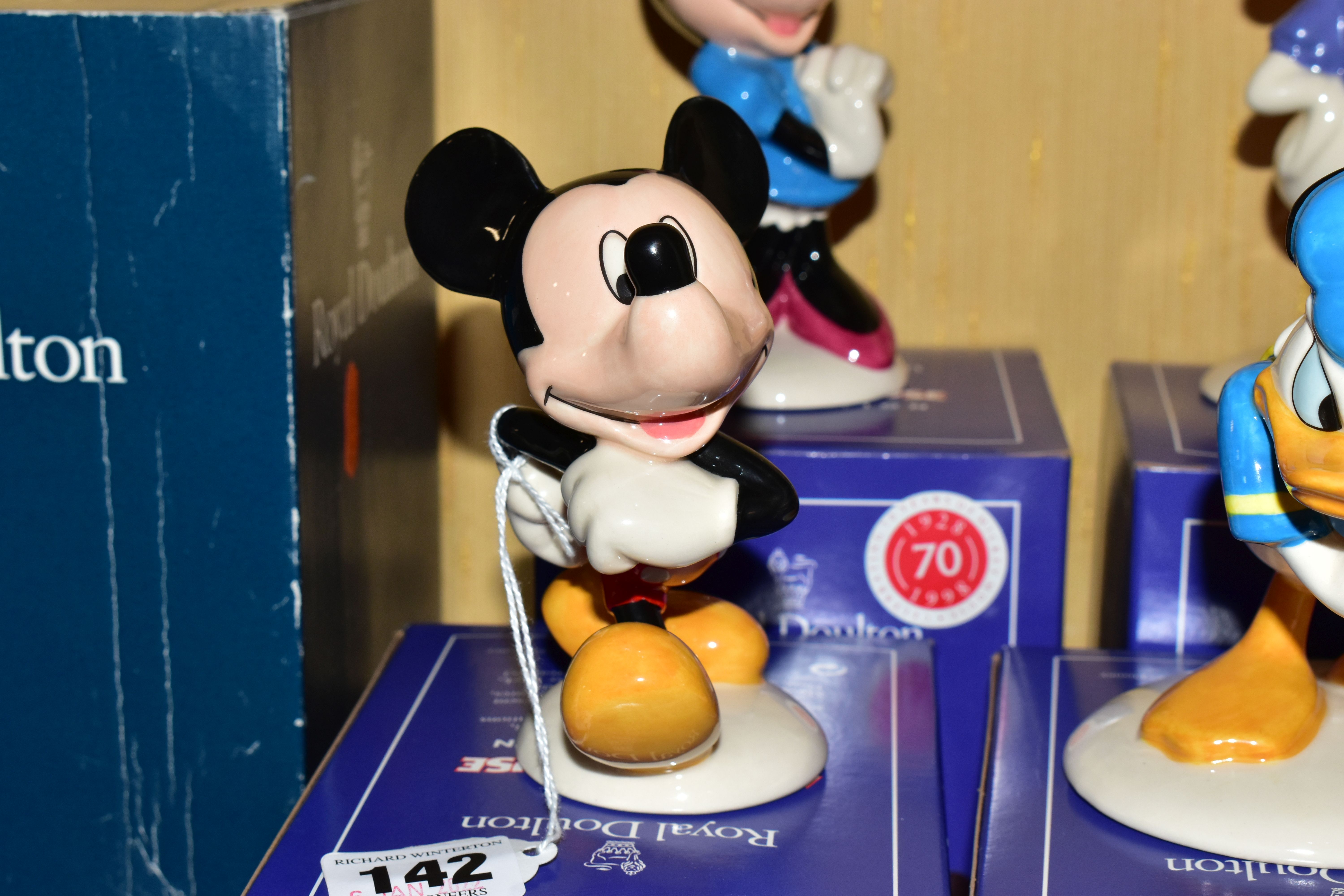 SIX BOXED ROYAL DOULTON FIGURES FROM THE MICKEY MOUSE COLLECTION 70TH ANNIVERSARY, comprising Mickey - Image 9 of 10