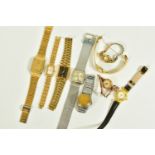 A SELECTION OF LADYS AND GENTLEMENS FASHION WRISTWATCHES, nine watches in total, to include a lady's