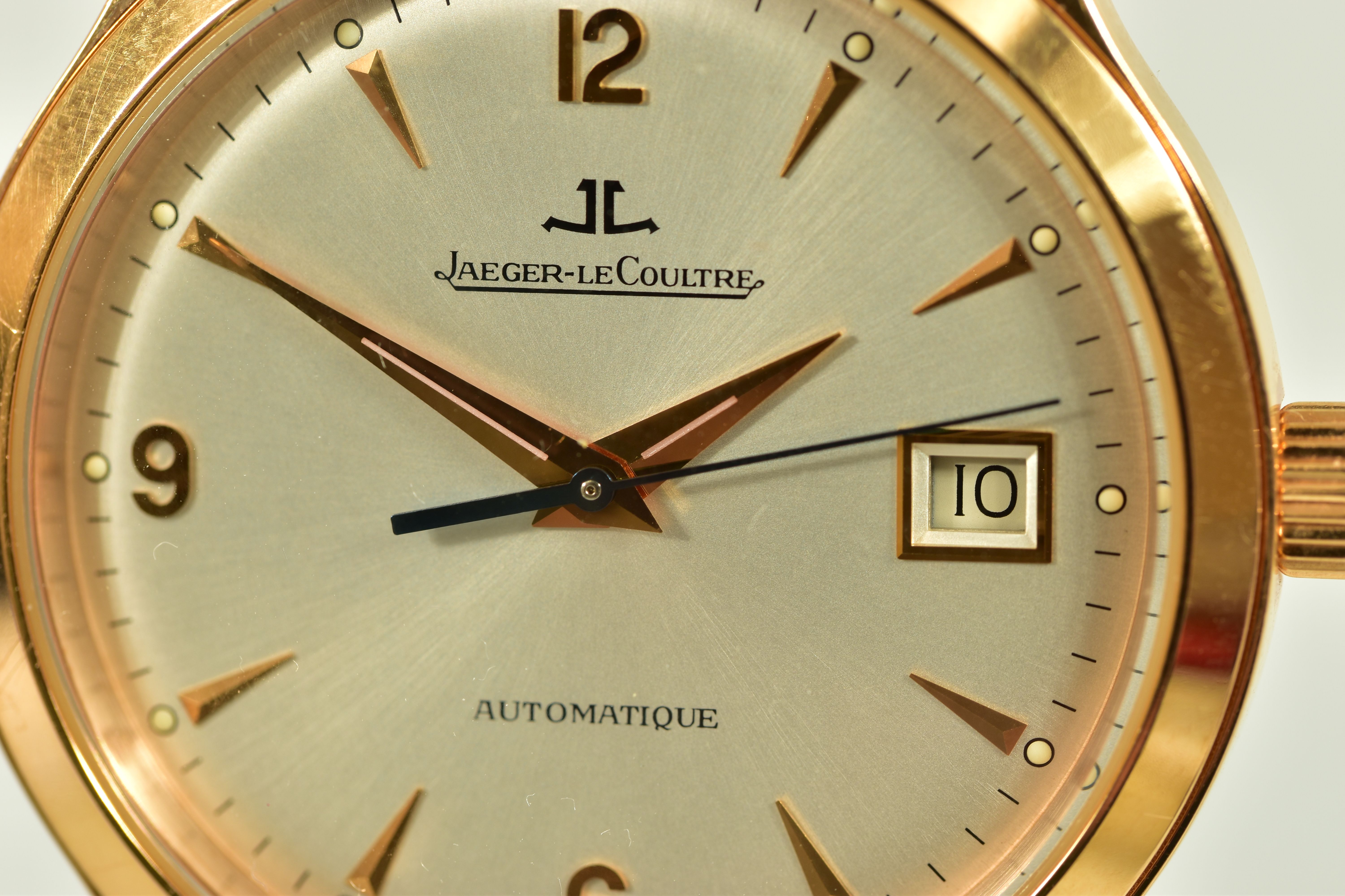 A MODERN 18CT GOLD JAEGER-LE COULTRE MASTER CONTROL 1000 HOURS WRISTWATCH, silvered dial with gold - Image 2 of 8